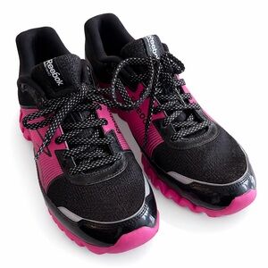 REEBOK Black Pink Athletic Sneakers Women’s Size 6 Trail Running Shoes
